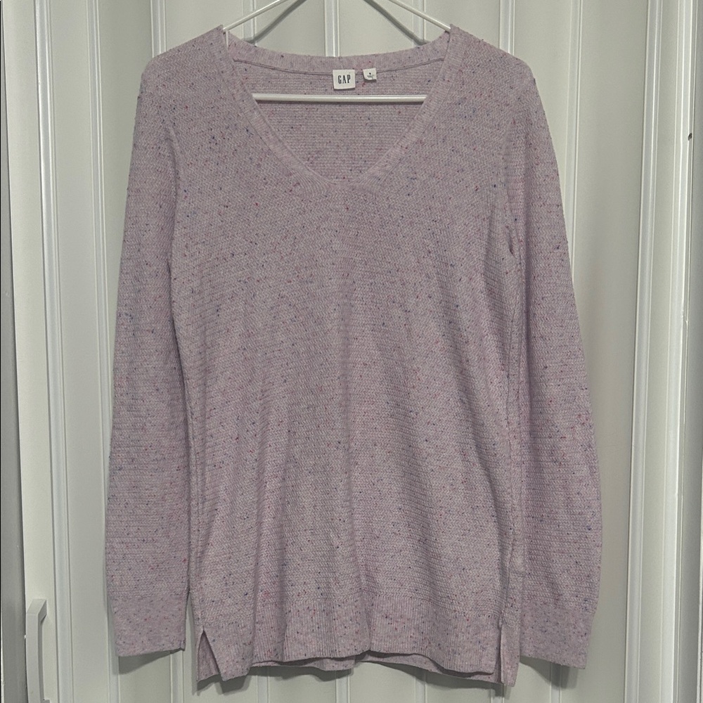 GAP - Women's Confetti Fleck V-Neck Sweater, Size S